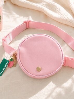 Starbucks Pink Drink Limited Edition Belt Bag With Bag Charms Limited Release